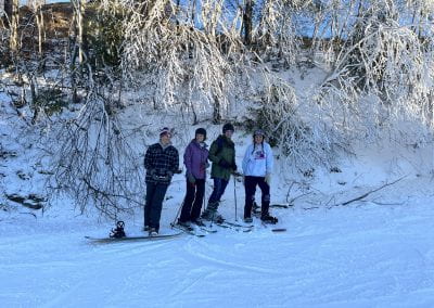 MIDN Holtzman, Miller, Turley, and Burt at the top of Tussey Mountain
